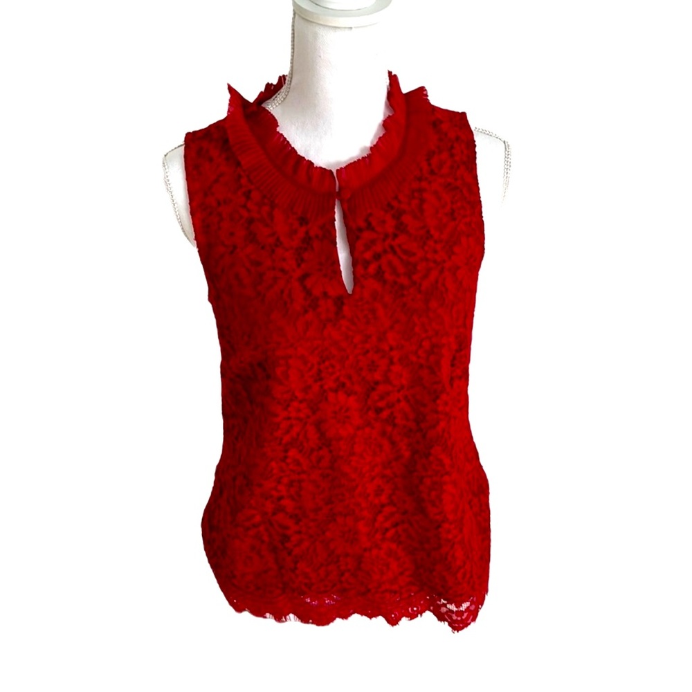 NWT J Crew Lace Sleeveless blouse Sz SM